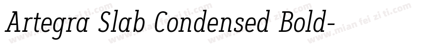 Artegra Slab Condensed Bold字体转换